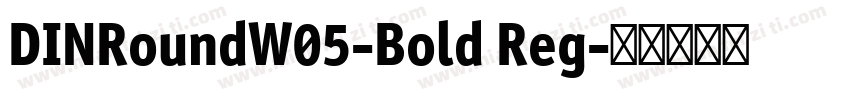 DINRoundW05-Bold Reg字体转换